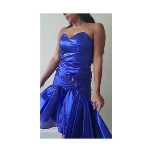 Sold! Vintage Blue Prom Dress/Cocktail Dress by Zum Zum Jr Size 9/10 Sweetheart